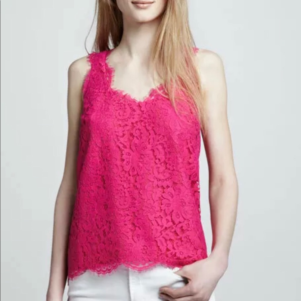 Joie Cina Sleeveless Lace Tank